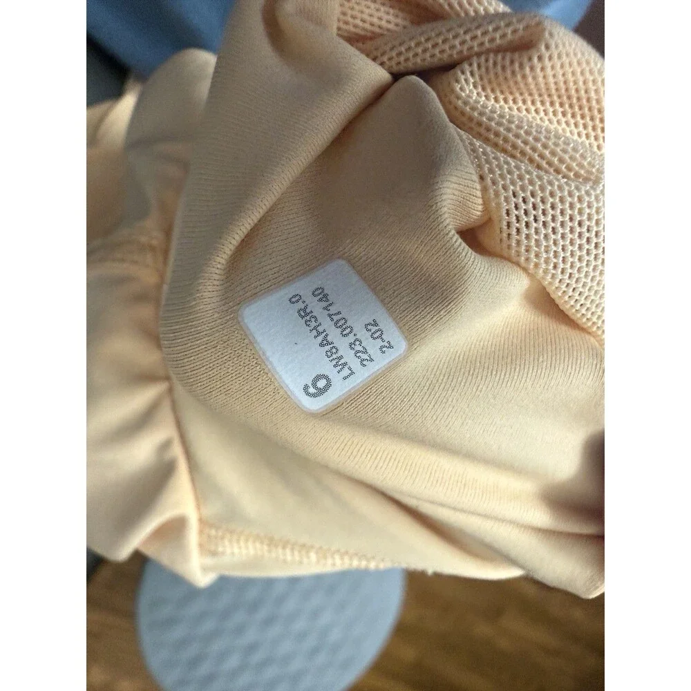Lululemon Court Rival High Rise Skirt Long Size 6 Summer Glow Tennis Golf Skort